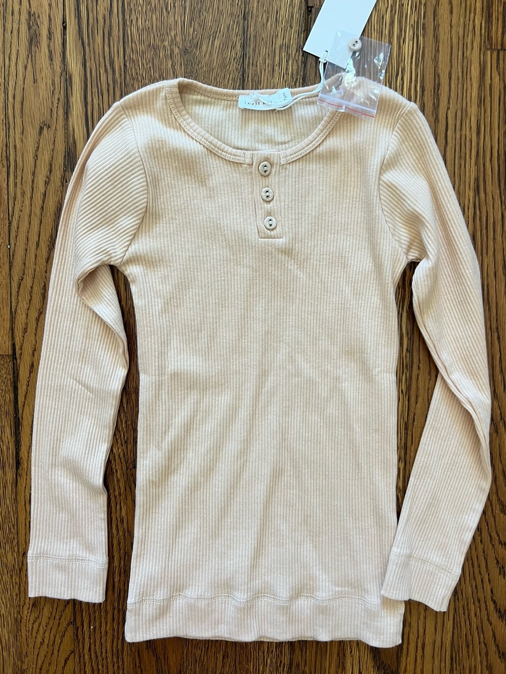 Jamie Kay organic cotton ribbed short sleeve henley